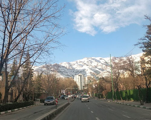 تصویری از ارتفاعات شمال تهران در روز جمعه گذشته - شبکه های اجتماعی